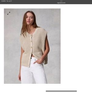 Rag & Bone Marlee cardigan vest size XS